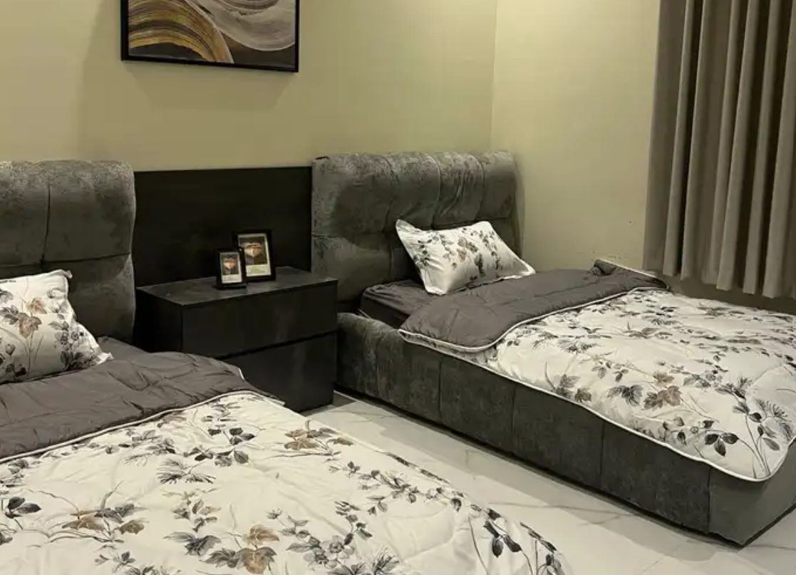 Two-bedroom apartment and a furnished living room for rent